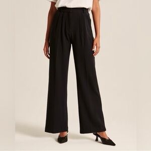 Abercrombie and Fitch Tailored Wide Leg Trouser Pant